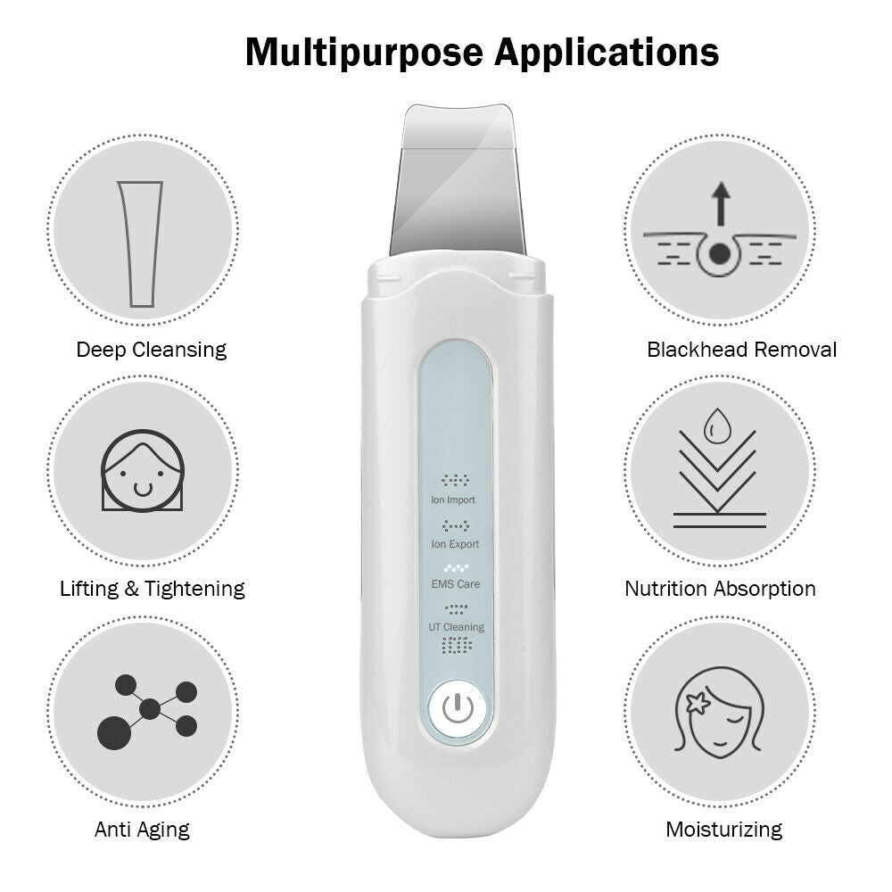 Ultrasonic Facial Skin Scrubber